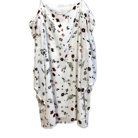 Rokoko by Dazz Women’s Floral Print Cold Shoulder Dress - Picture 1 of 5